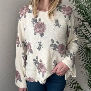 Lucky Brand | Floral Knit Sweater